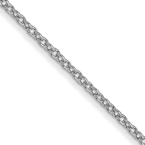 10K White Gold WG 1mm Cable Chain - 22 in. 10K White Gold WG 1mm Cable Chain - 22 in.