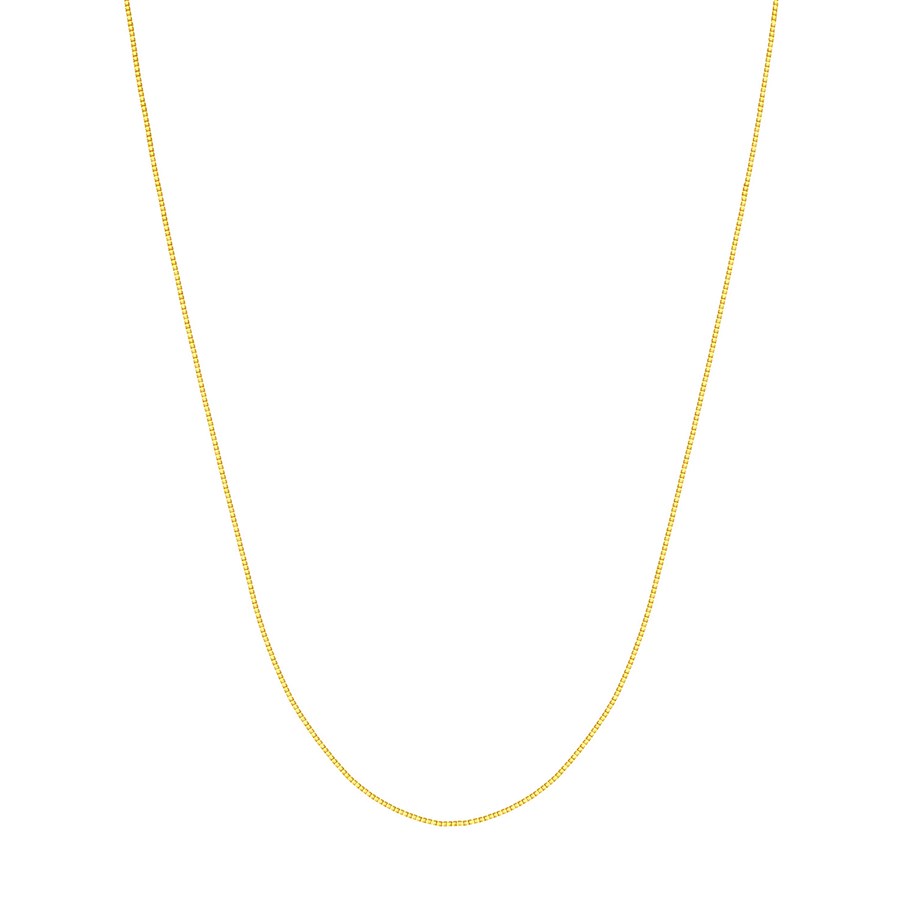 10K Yellow Gold 0.55 mm Box Chain with Lobster Clasp - 16in.