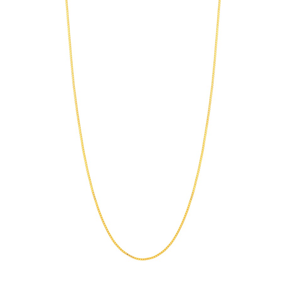 10K Yellow Gold 0.66 mm Box Chain with Lobster Clasp - 18in.