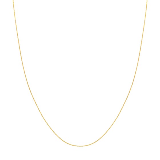 10K Yellow Gold 0.8 mm Cable Chain with Lobster Clasp - 18in.