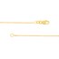 10K Yellow Gold 1.05 mm DC Cable Chain with Lobster Clasp - 16in.