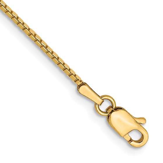 10K Yellow Gold 1.05mm Box Chain - 7 in. 10K Yellow Gold 1.05mm Box Chain - 7 in.