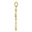 10K Yellow Gold 1/10ct. Diamond Cross Pendant - 30 mm