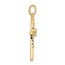 10K Yellow Gold 1/10ct. Diamond Cross Pendant - in.