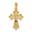 10K Yellow Gold 1/10ct. Diamond Fancy Cross Pendant - 23 mm