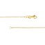 10K Yellow Gold 1.2 mm Rope Chain Lobster Clasp - 16in
