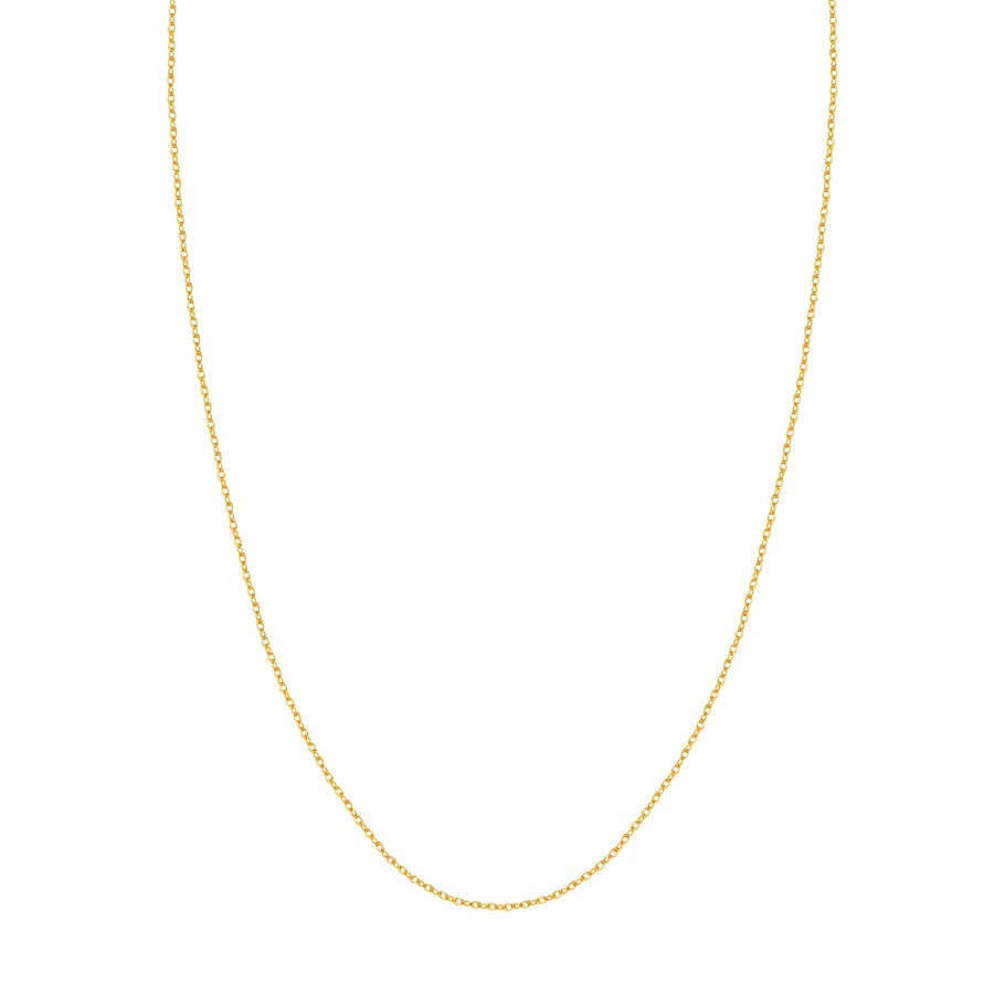 10K Yellow Gold 1.2 mm Rope Chain Lobster Clasp - 20in