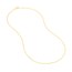 10K Yellow Gold 1.28 mm Concave Figaro Chain Spring Ring - 20in.