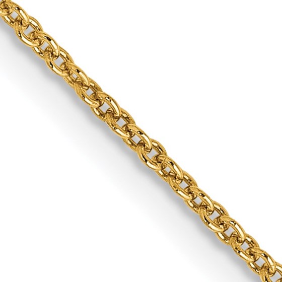 10K Yellow Gold 1.2mm Cable Chain - 20 in.