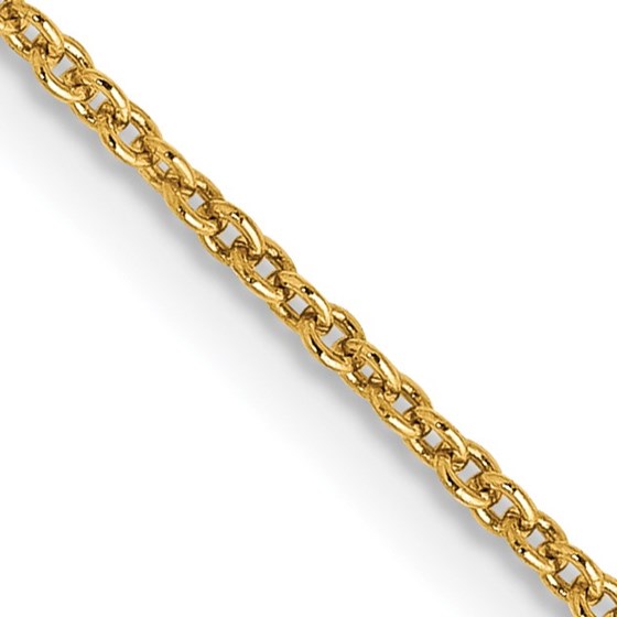 10K Yellow Gold 1.2mm Cable Chain - 24 in. 10K Yellow Gold 1.2mm Cable Chain - 24 in.