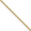 10K Yellow Gold 1.3mm D/C Cable Chain - 16 in.