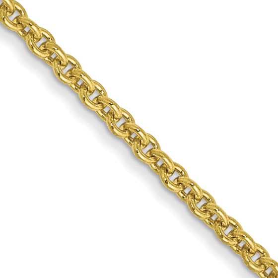 10K Yellow Gold 1.4mm Cable Chain - 22 in. 10K Yellow Gold 1.4mm Cable Chain - 22 in.