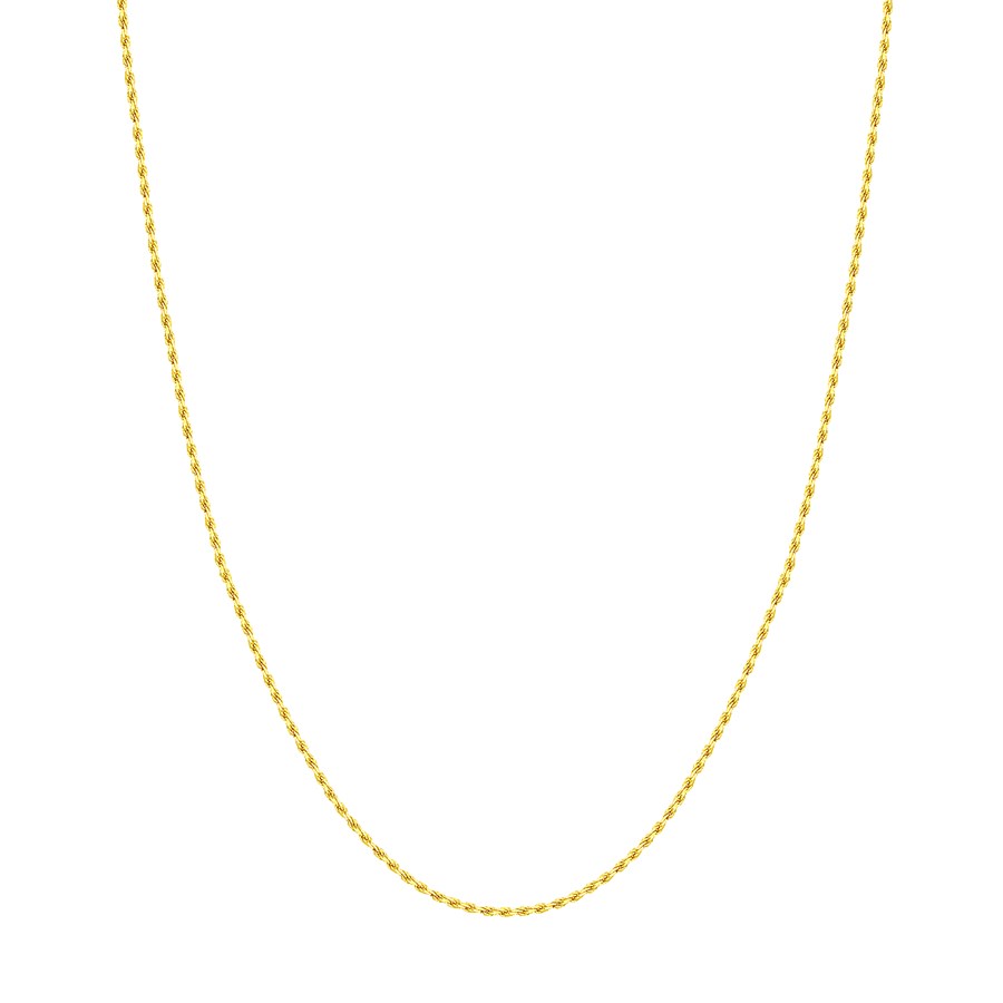 10K Yellow Gold 1.56 mm DC Rope Chain with Lobster Clasp - 16in.