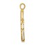 10K Yellow Gold 1/5ct. Diamond Cross Pendant - 29 mm
