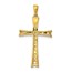 10K Yellow Gold 1/5ct. Diamond Cross Pendant - 29 mm