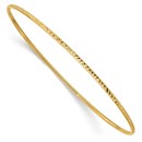 10K Yellow Gold 1.5mm Diamond-Cut Slip-on Bangle Bracelet - 8 in.