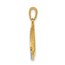 10K Yellow Gold 1/6ct. Diamond Double Triangle Pendant