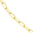 10K Yellow Gold 1.95 mm Diamond Cut Paperclip Chain - 16in.