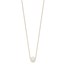 10K Yellow Gold 10-11mm Round White Pearl Rope Necklace - 17 in.