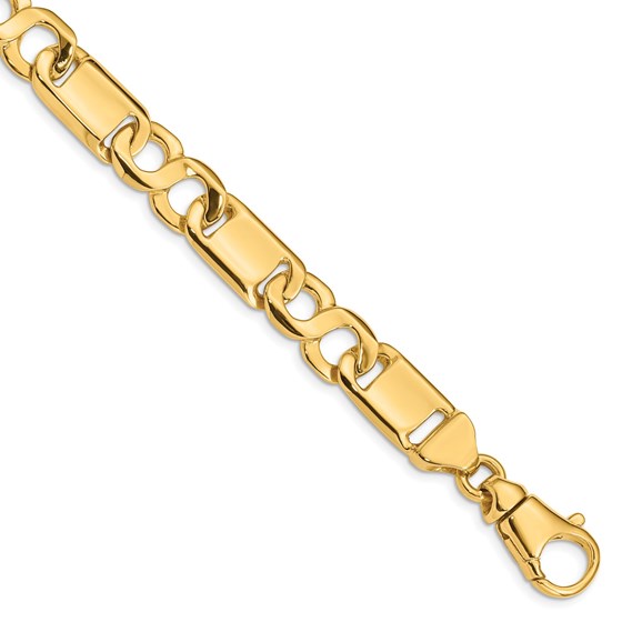 10K Yellow Gold 10.4mm Fancy Link Chain - 9 in. 10K Yellow Gold 10.4mm Fancy Link Chain - 9 in.