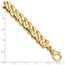 10K Yellow Gold 10.75mm Fancy Link Bracelet - 8.5 in.