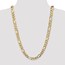 10K Yellow Gold 10mm Flat Figaro Chain - 26 in.