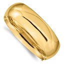 10K Yellow Gold 13/16 Hinged Bangle Bracelet - 7 in.