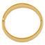 10K Yellow Gold 13/16 Hinged Bangle Bracelet - 7 in.