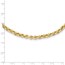 10K Yellow Gold 18in 5mm Fancy Rolo Link Necklace - 18 in.