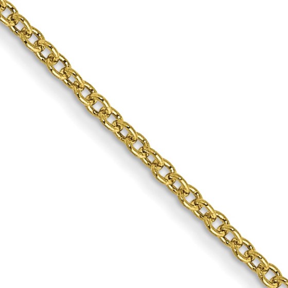 10K Yellow Gold 1mm Cable Chain - 22 in. 10K Yellow Gold 1mm Cable Chain - 22 in.