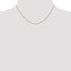 10K Yellow Gold 1mm Carded Singapore Chain - 16 in.