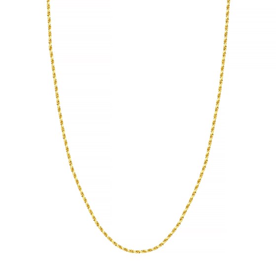 10K Yellow Gold 2.15 mm DC Rope Chain with Lobster Clasp - 16in.