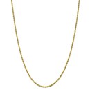 10k Yellow Gold 2.25 mm Diamond-cut Rope Chain - 28 in.