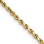 10K Yellow Gold 2.25mm Semi-solid D/C Rope Chain - 26 in.