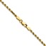 10K Yellow Gold 2.25mm Semi-solid D/C Rope Chain - 28 in.