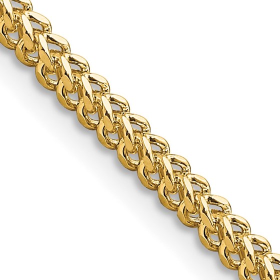 10K Yellow Gold 2.3mm Franco Chain - 20 in. 10K Yellow Gold 2.3mm Franco Chain - 20 in.