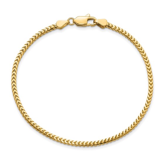10K Yellow Gold 2.3mm Franco Chain - 8 in. 10K Yellow Gold 2.3mm Franco Chain - 8 in.