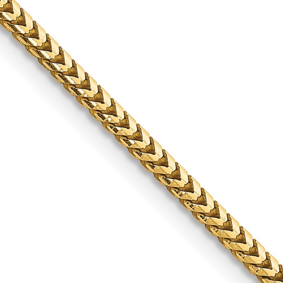 10K Yellow Gold 2.5mm Franco Chain - 18 in.