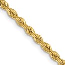 10K Yellow Gold 2.5mm Regular Rope Chain - 20 in.