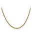 10K Yellow Gold 2.5mm Semi-solid D/C Rope Chain - 28 in.