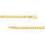 10K Yellow Gold 2.7 mm Concave Open Curb w Lobster Clasp - 22in.