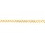 10K Yellow Gold 2.7 mm Concave Open Curb w Lobster Clasp - 8in.