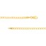 10K Yellow Gold 2.7 mm Concave Open Curb w Lobster Clasp - 8in.