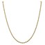 10k Yellow Gold 2.8 mm Semi-Solid Rope Chain - 28 in.