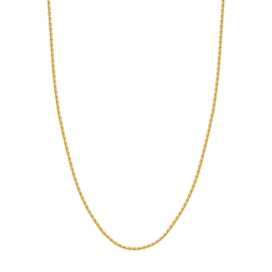 10K Yellow Gold 2.9 mm Rope Chain with Lobster Clasp - 24in.