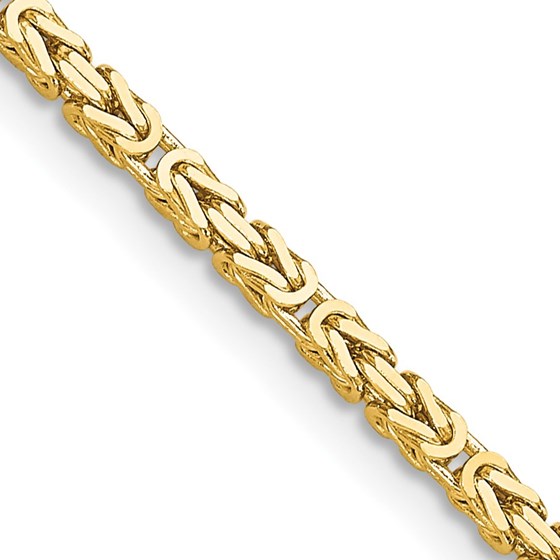 10K Yellow Gold 2mm Byzantine Chain - 24 in. 10K Yellow Gold 2mm Byzantine Chain - 24 in.
