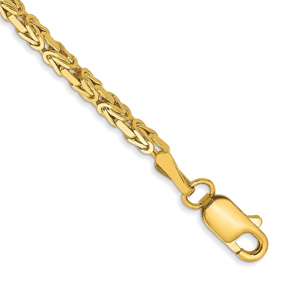 10K Yellow Gold 2mm Byzantine Chain - 7 in. 10K Yellow Gold 2mm Byzantine Chain - 7 in.