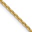 10K Yellow Gold 2mm Round Open Link Cable Chain - 22 in.