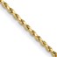 10K Yellow Gold 2mm Semi-solid D/C Rope Chain - 28 in.