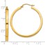 10K Yellow Gold 2x3mm Rectangle Tube Hoop